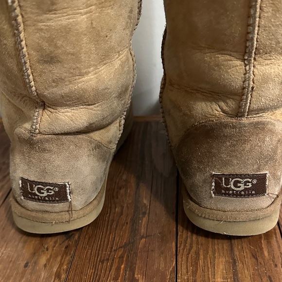 UGG Tan Suede Shearling Boots - Picture 3 of 5